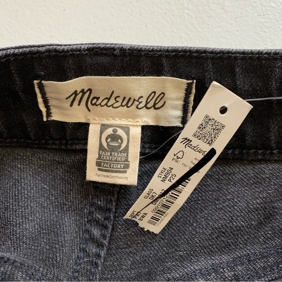 Madewell Black Curvy ‘90s Straight Jeans Size 25P 25 Petite NWT - Picture 10 of 17